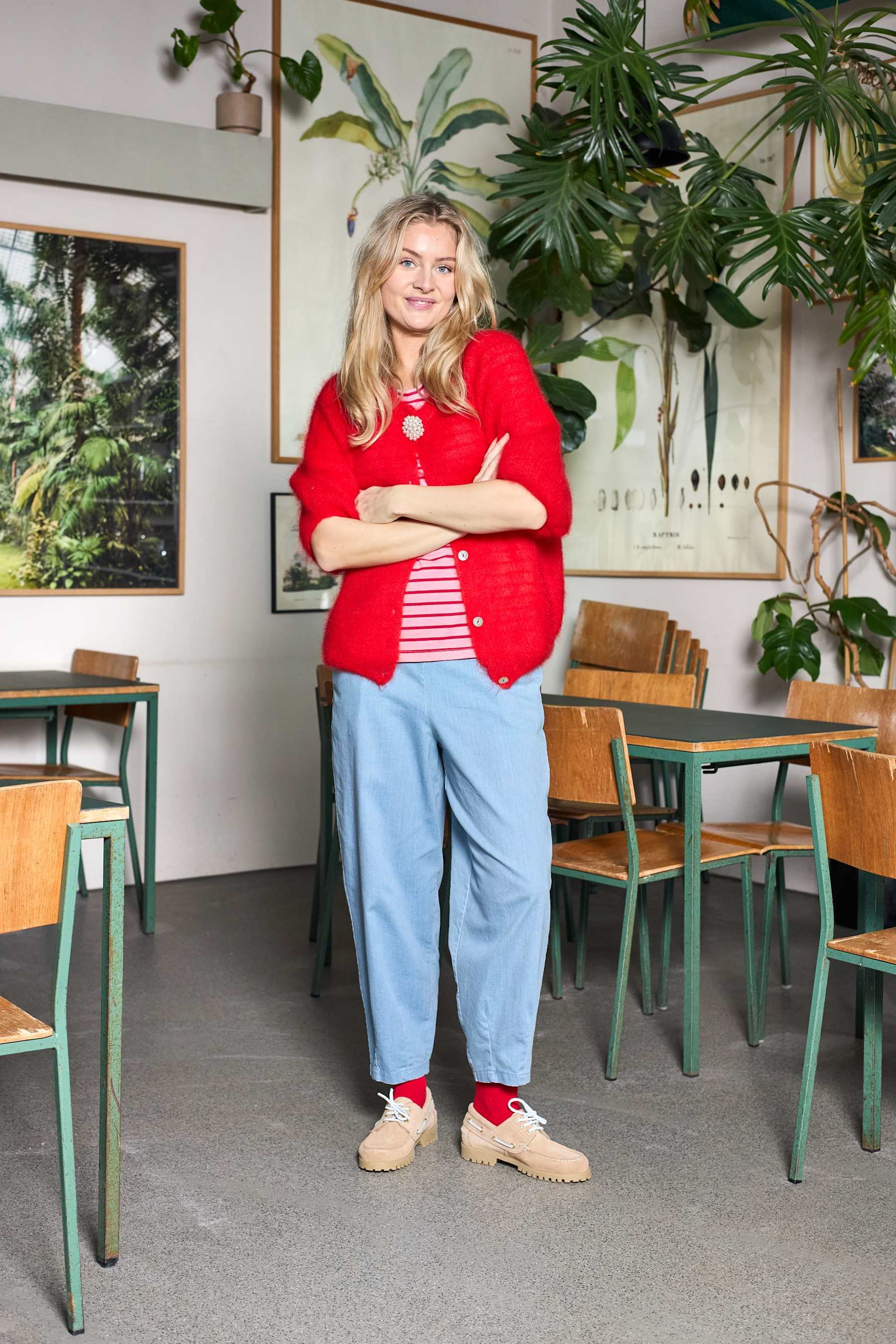 Bukser - DENICE denim barrel pant