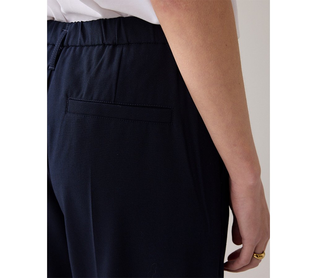 Trousers viscose blend stretch - Midnight Blue